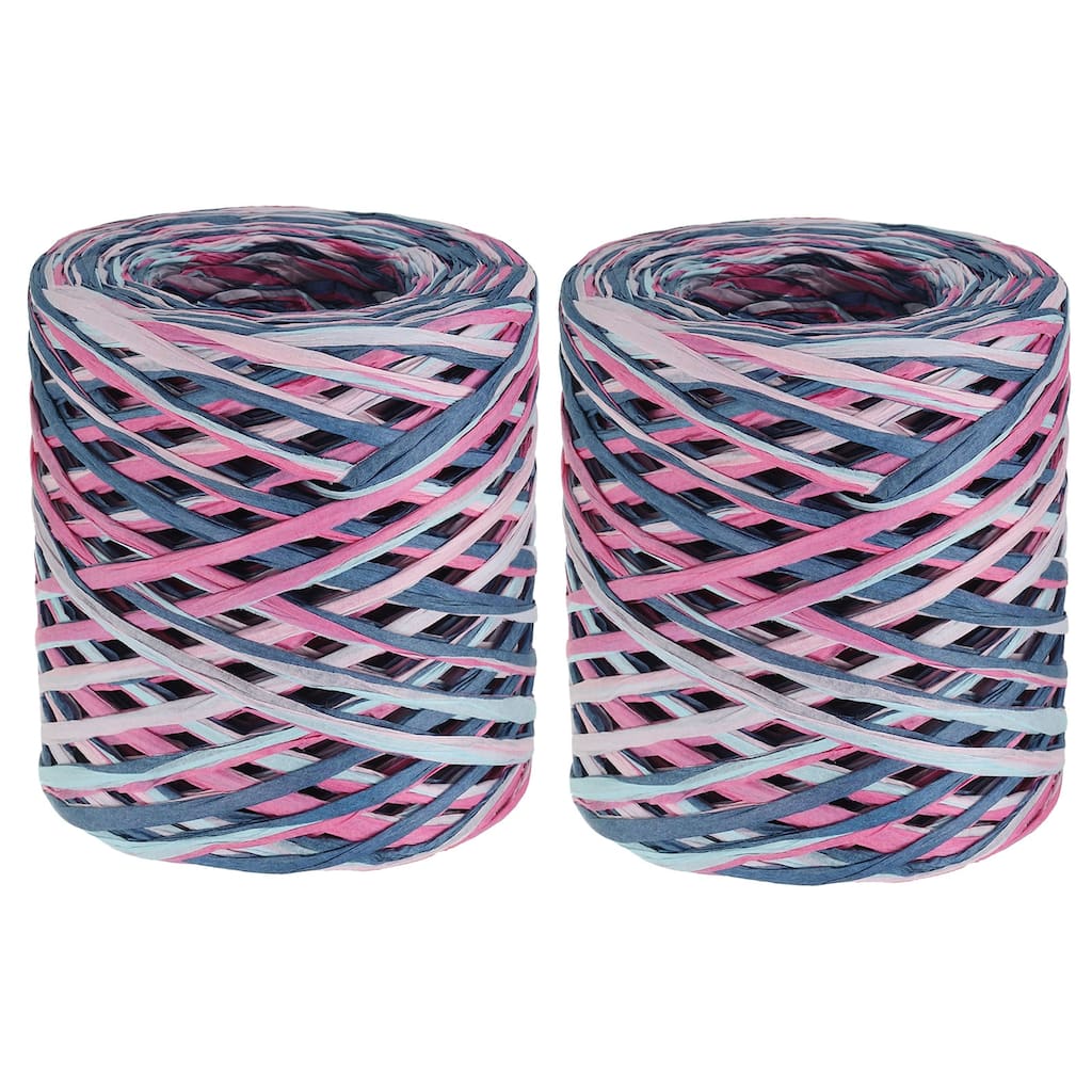 2Roll 219Yard Raffia Ribbon Raffia Paper Craft Ribbon - 219 Yards