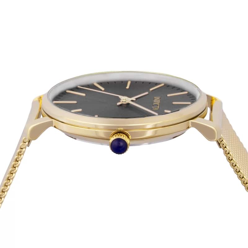 Invicta Women's 48845 Angel Quartz 3 Hand Charcoal Dial Watch - Black