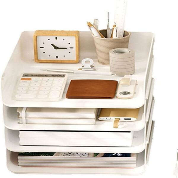 (4pcs Pack) Stackable Paper Trays - Bed Bath & Beyond - 39427214