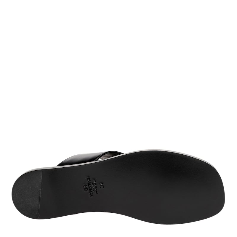 Valentino Vlogo Slides in Leather