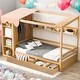 preview thumbnail 20 of 25, Modern Twin Size House Bed with Two Drawers and Built-in Wardrobe and Sturdy Construction