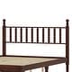 preview thumbnail 26 of 25, Queen Size Wood Platform Bed with Gourd Shaped Headboard, Retro Style Platform Bed with Wooden Slat Support, White