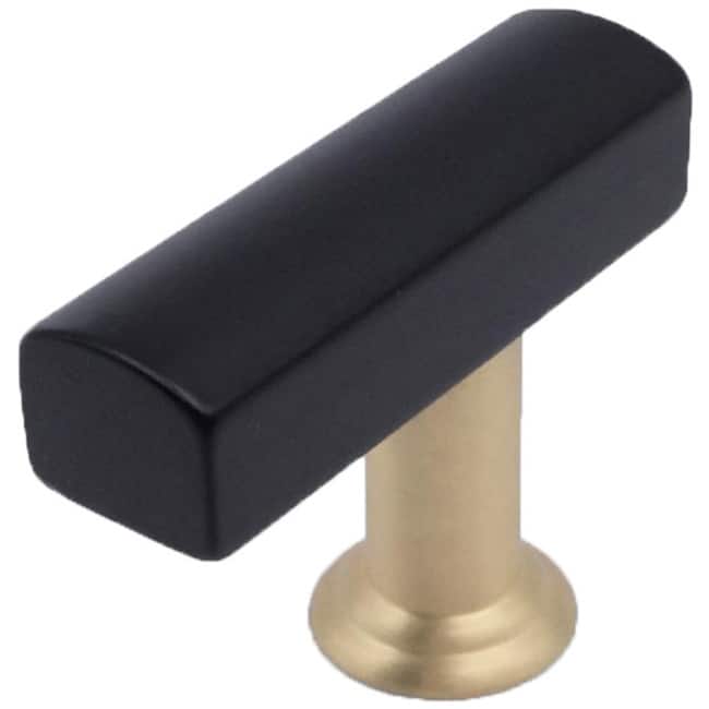 Hapny Home M30 SPLIT Mod 1-3/4" Long Solid Metal Luxury Offset T Bar