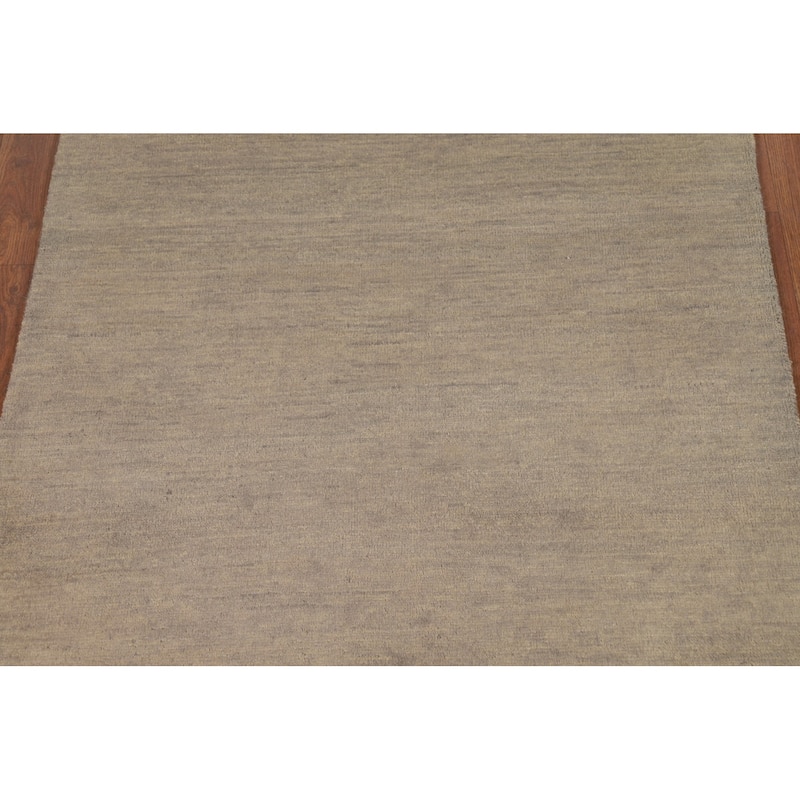 Modern Gabbeh Oriental Foyer Rug Handmade Acent Wool Carpet - 3'3"x 4'10"