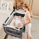 preview thumbnail 3 of 34, 4 in 1 Portable Pack and Play Baby Nursery Center with Bassinet - 41" x 28.5" x 31.5"