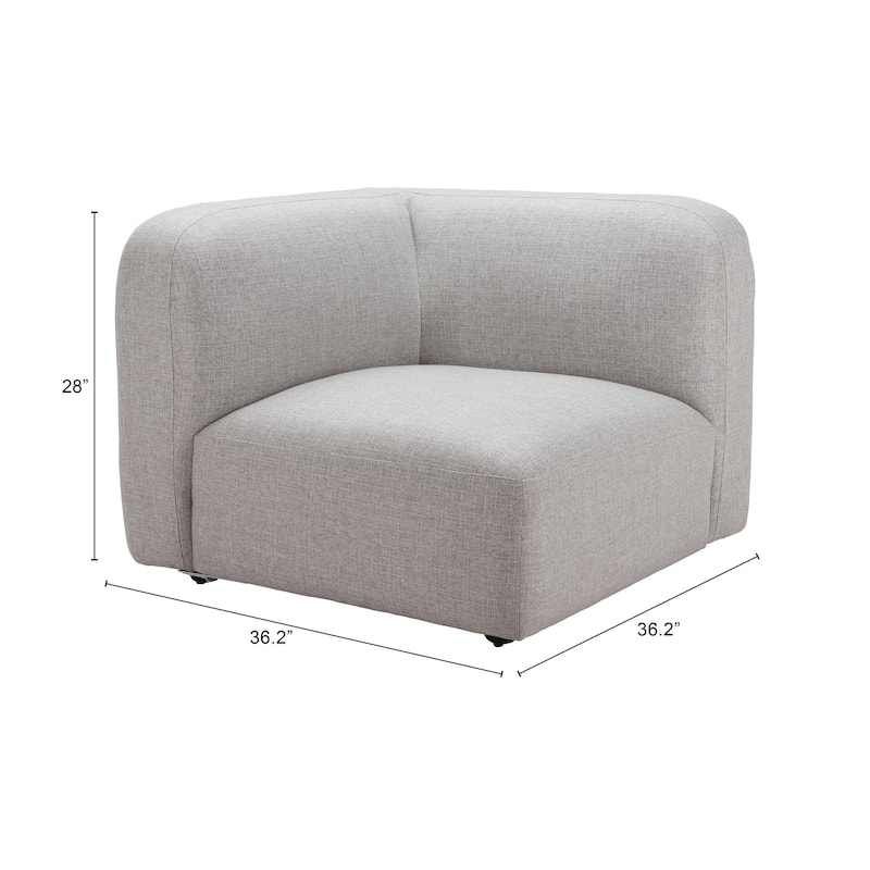 Biak Corner Chair Gray