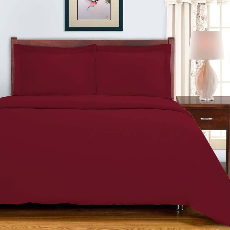 Superior 700 Thread Count Solid 3 Piece 100-percent Egyptian Cotton Duvet Cover Set