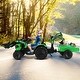 preview thumbnail 3 of 17, 12V 3 in 1 Kids Ride On Excavator with Shovel Bucket and Music - 96.5" x 25" x 33.5" (L x W x H)