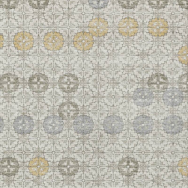 HomeRoots Geometric Transitional Rectangle Outdoor Rug
