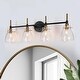 preview thumbnail 14 of 15, Modern Black Gold 2/3/4 Lights Vanity Light Fixture Glass Bathroom Lighting 4-Light