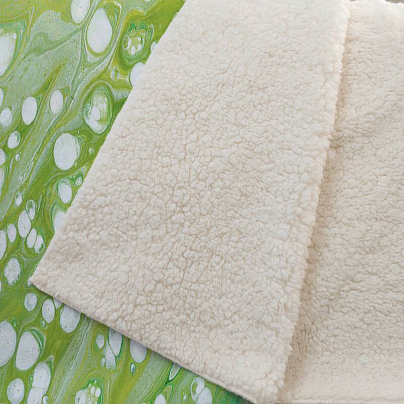 Premium Machine Washable ASB50 Abstract Modern Sherpa Throw Blanket