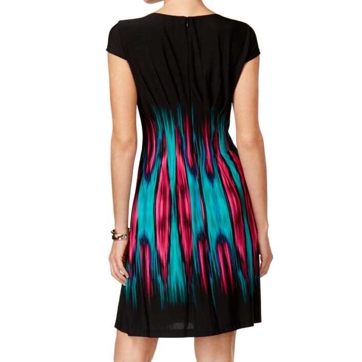 Shop Tahari By Asl New Black Womens Size 4 Abstract Print Sheath