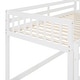 preview thumbnail 41 of 48, Floor Bunk Bed with Movable Storage Cabinet, Include 4 Storage Drawers and 3 Shelves, Solid Wood Bunkbeds Frame for Kids Teens