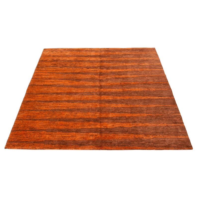 ECARPETGALLERY Hand-knotted Opulence Orange Wool Rug - 10'0 x 10'0