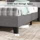 preview thumbnail 8 of 7, Button Tufted Twin Bed Frame with Wingback Headboard and Storage Space