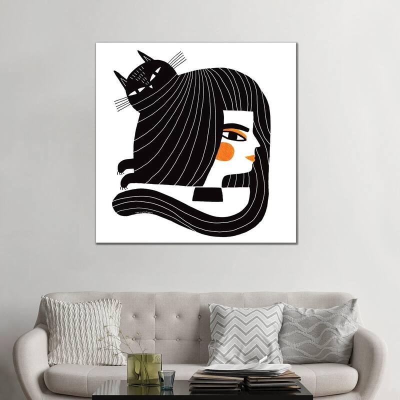 iCanvas "Cat Hair" by Terry Runyan Canvas Print