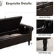 preview thumbnail 36 of 74, 67" Velvet Tufted Storage Bench for Bedroom End of Bed with Roll Arms