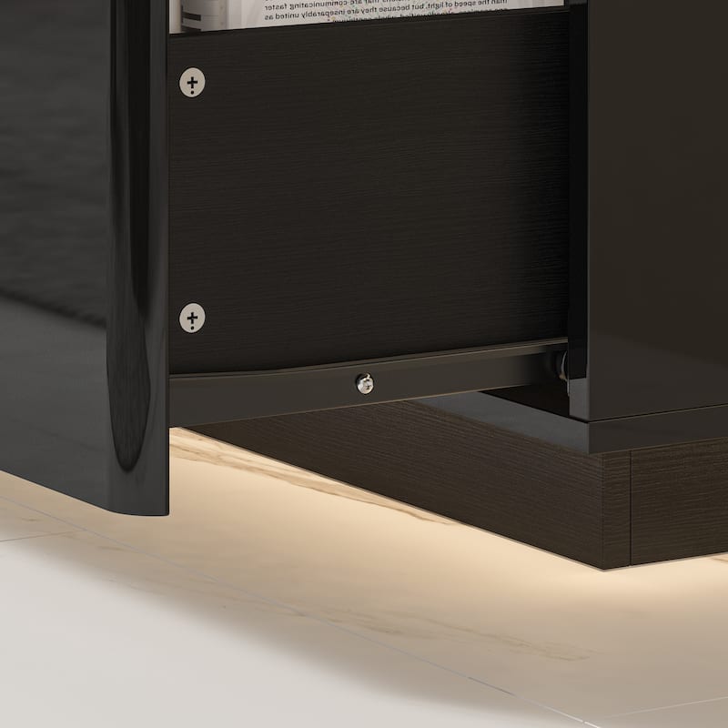 HighGloss LED TV Stand TV Entertainment Center TV Console Media Gaming