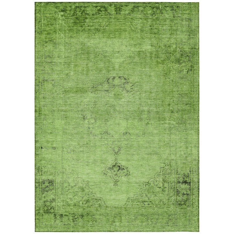 HomeRoots Oriental Traditional Rectangle Outdoor Rug