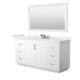 Option White, Nickel Trim, White Quartz Top