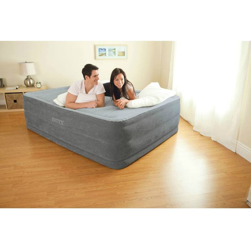 Intex Dura-Beam Plus Series Hi-Rise Airbed With IP, Queen