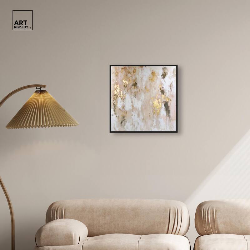 Golden Glimmer Gesture II Canvas by Art Remedy