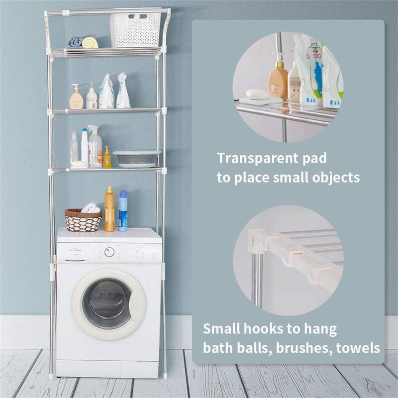 2-Layer Over Washing Machine Storage Rack