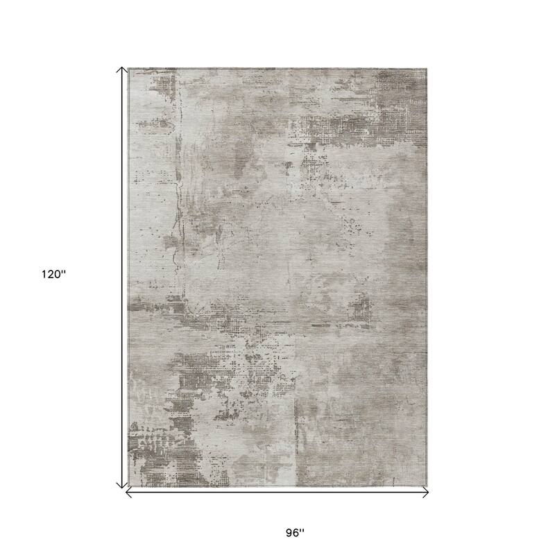 HomeRoots Abstract Transitional Rectangle Outdoor Rug