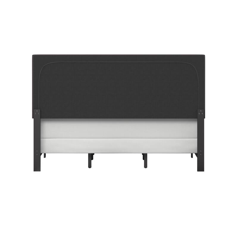 Gayle Nailhead Trim Upholstered Bed, by Hillsdale