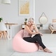 preview thumbnail 15 of 28, Sitting Point Faux Fur Large Fluffy Bean Bag