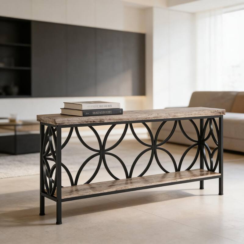 Modern 2-Tier Console Table - Sofa & Coffee Table