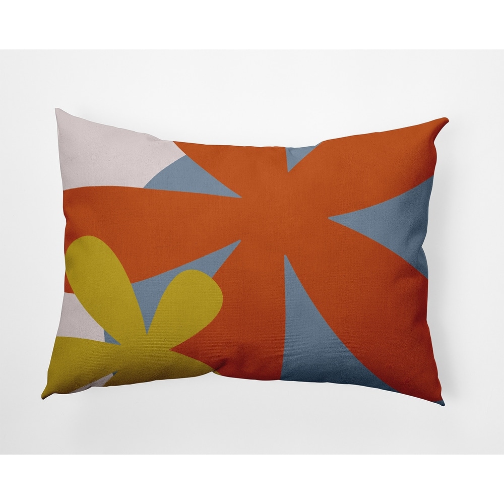 Bold Flowers Polyester Indoor Pillow