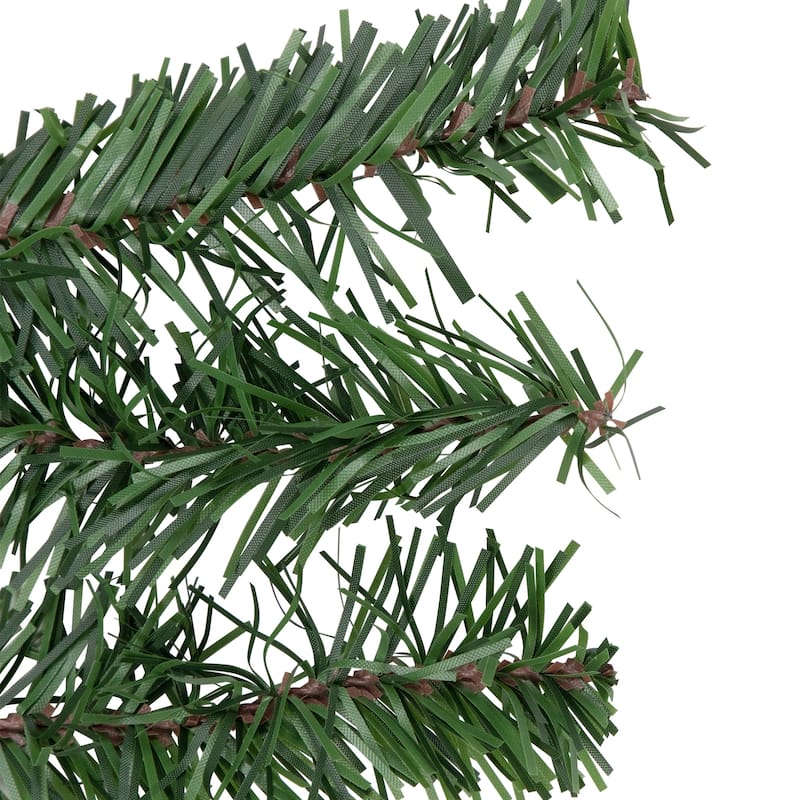 Canadian Pine 2-Tone Artificial Christmas Garland - 9' x 12" - Unlit