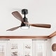 preview thumbnail 15 of 121, Sofucor 42“/48"/ 52"/60"Noiseless Walnut Wood Ceiling Fan with Remote Control, Integrated Light Optional 48" Ceiling Fan With Light