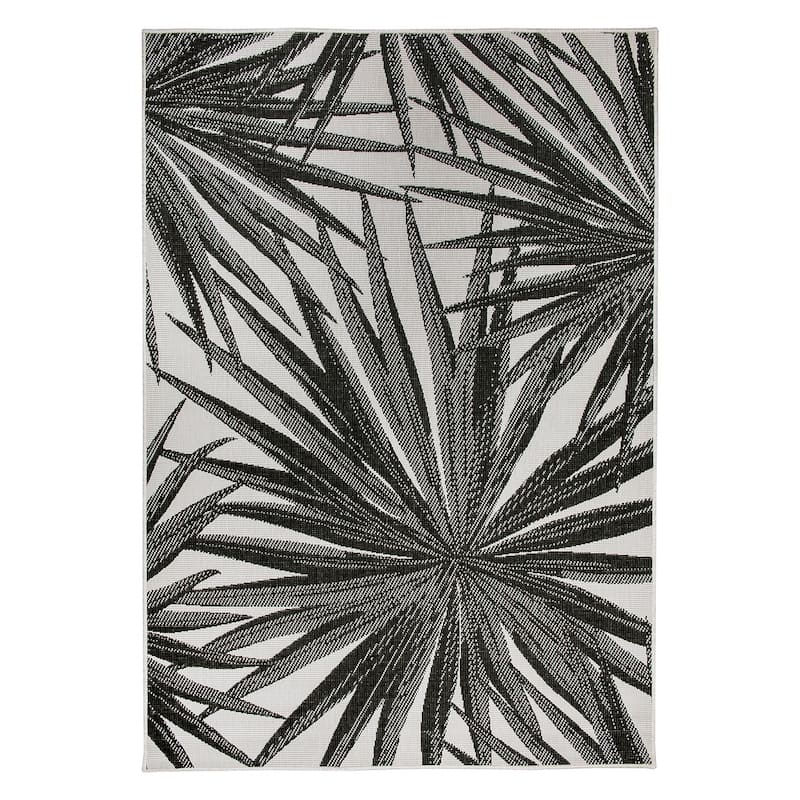 World Rug Gallery Tropical Nature Inspired Indoor/Outdoor Area Rug