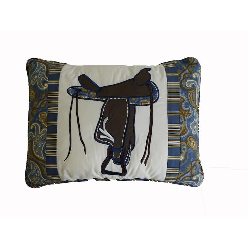 12" x 16" Saddle Quilted Pillow