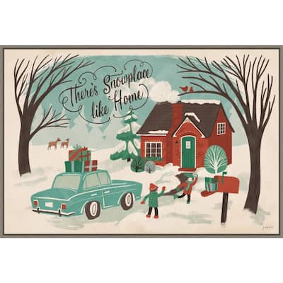 Winter Bliss I by Janelle Penner Framed Canvas Wall Art