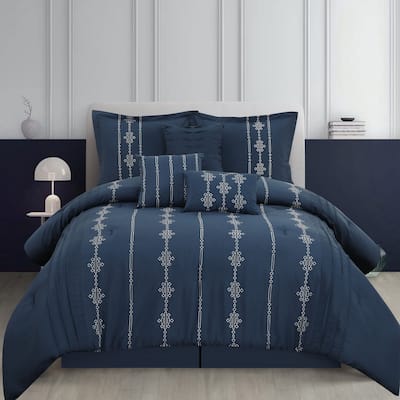 Nanshing Kiana Embroidered 7 Piece Comforter Set