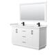 Option White, Black Trim, White Quartz Top