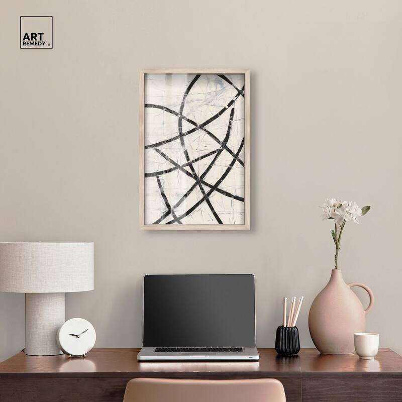 Intersecting Lines I Shadowbox by Art Remedy