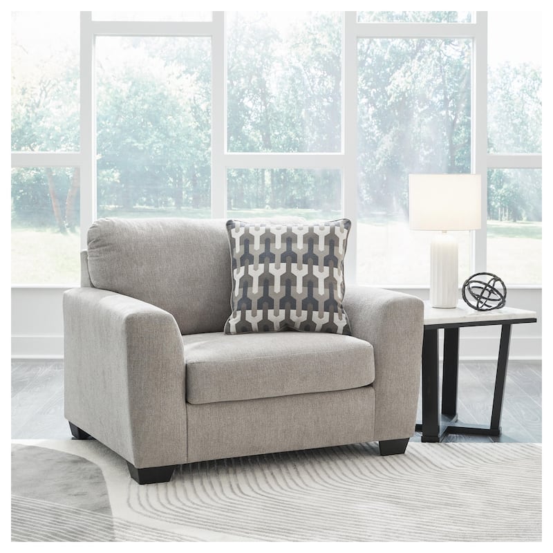 Signature Design by Ashley Avenal Park Gray Oversized Chair - 52"W x 40"D x 40"H - 52"W x 40"D x 40"H - Gray