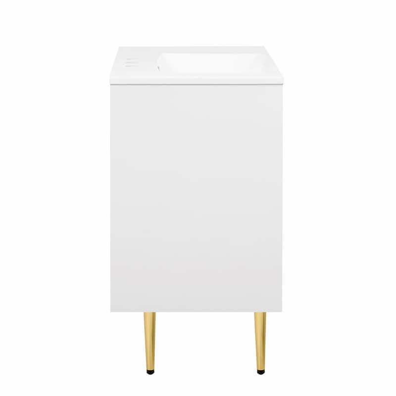 36" Bathroom Vanity with Resin Basin Sink