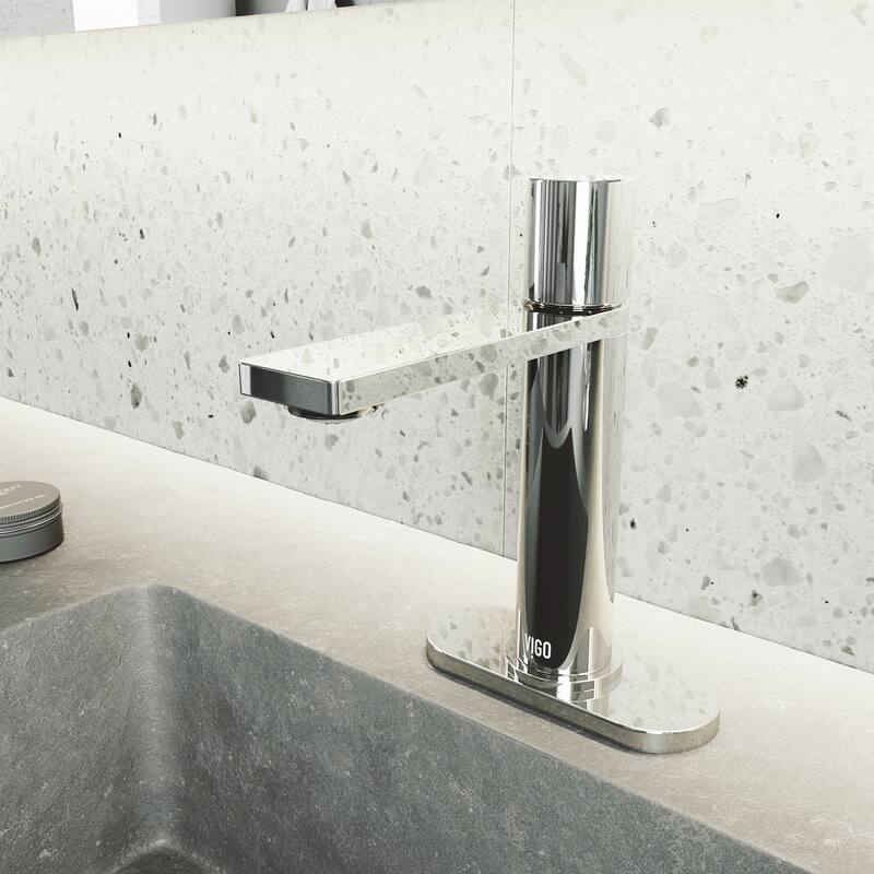 VIGO Halsey 8" H Single Handle Single Hole Bathroom Faucet
