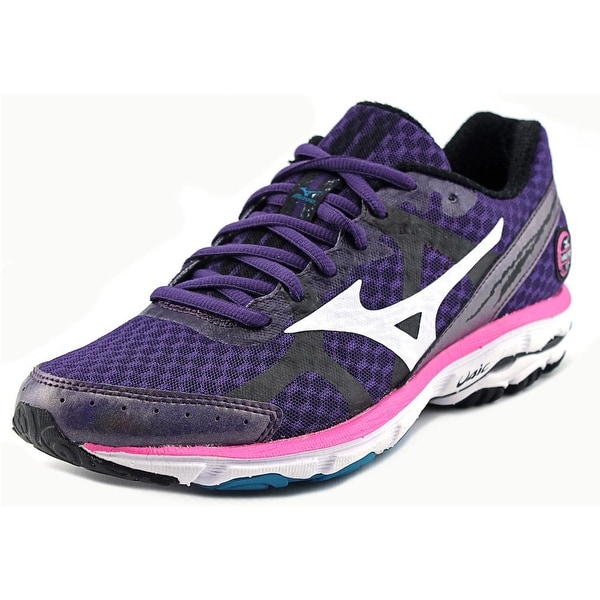 Mizuno Wave Rider 17 Round Toe Synthetic Running Shoe