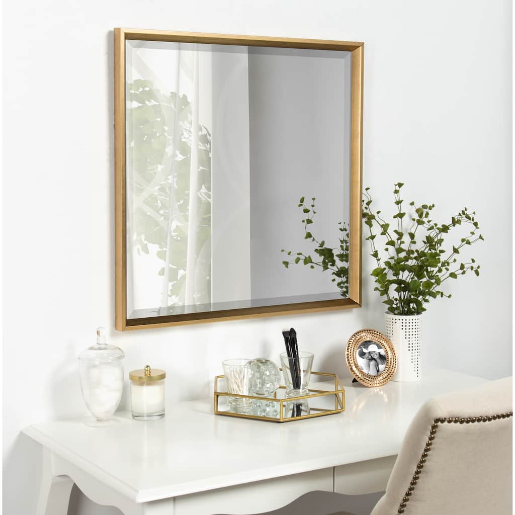Kate and Laurel Calter Glam Framed Wall Mirror