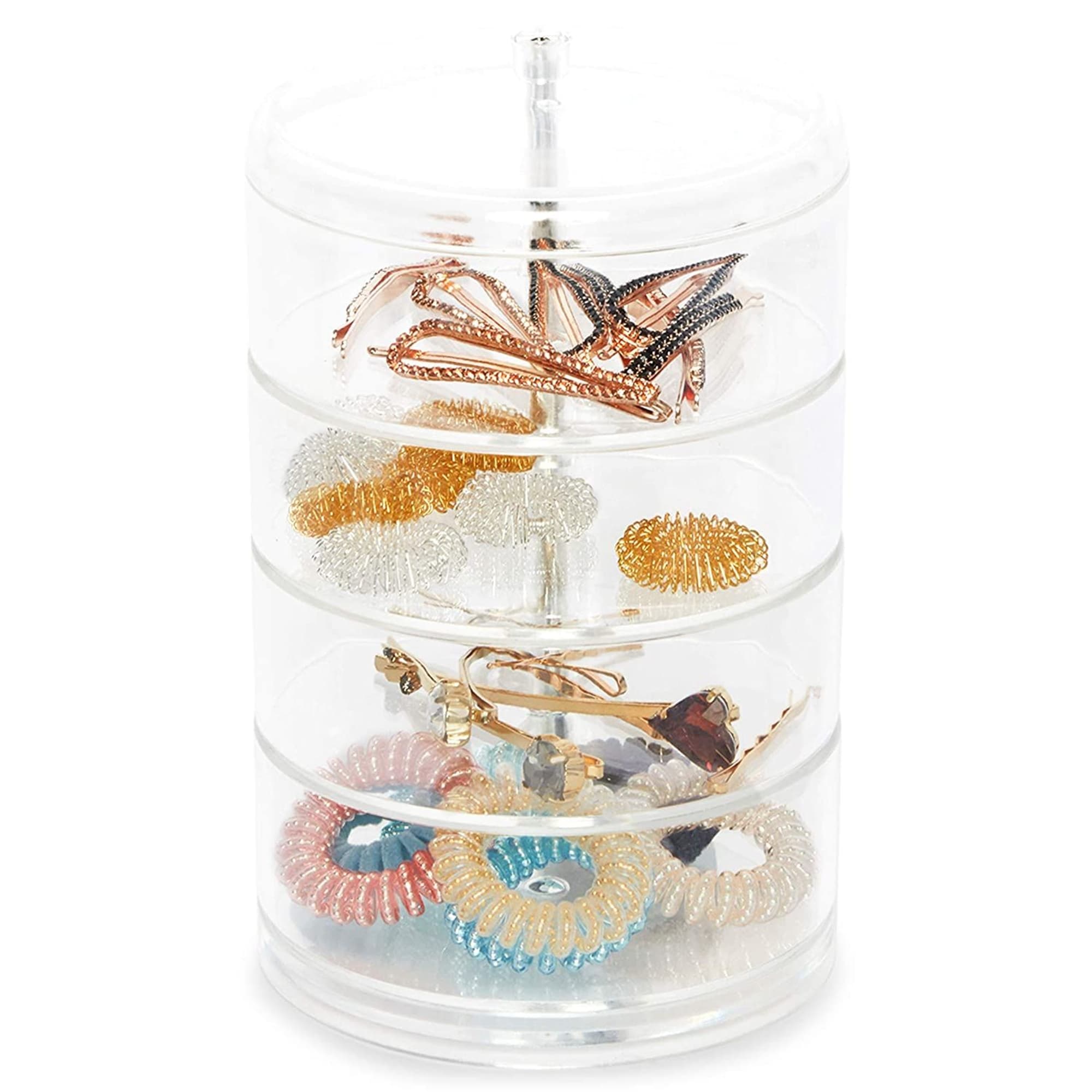 Plastic Jewelry Organizer, Hair Tie Container for Bathroom (4.5 x 6.9 In) -  On Sale - Bed Bath & Beyond - 35996612