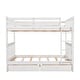 preview thumbnail 4 of 10, Full-Over-Full Bunk Bed with Ladders and Two Storage Drawers