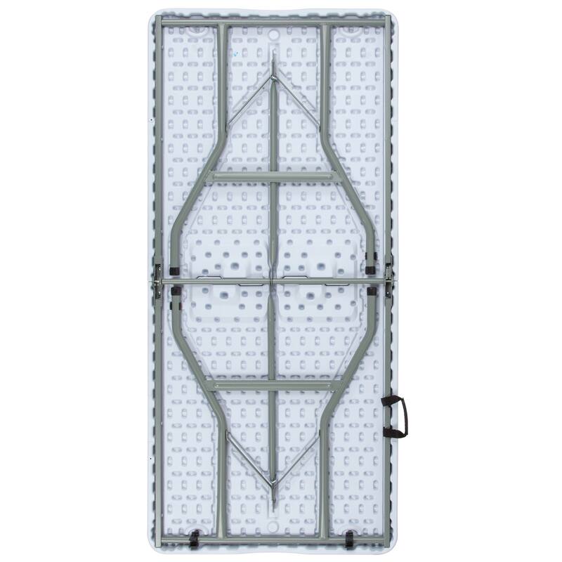 4.97-Foot Bi-Fold Plastic Folding Table with Handle - Event Table