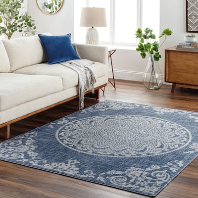 Livabliss Delphi Transitional Mandala Area Rug