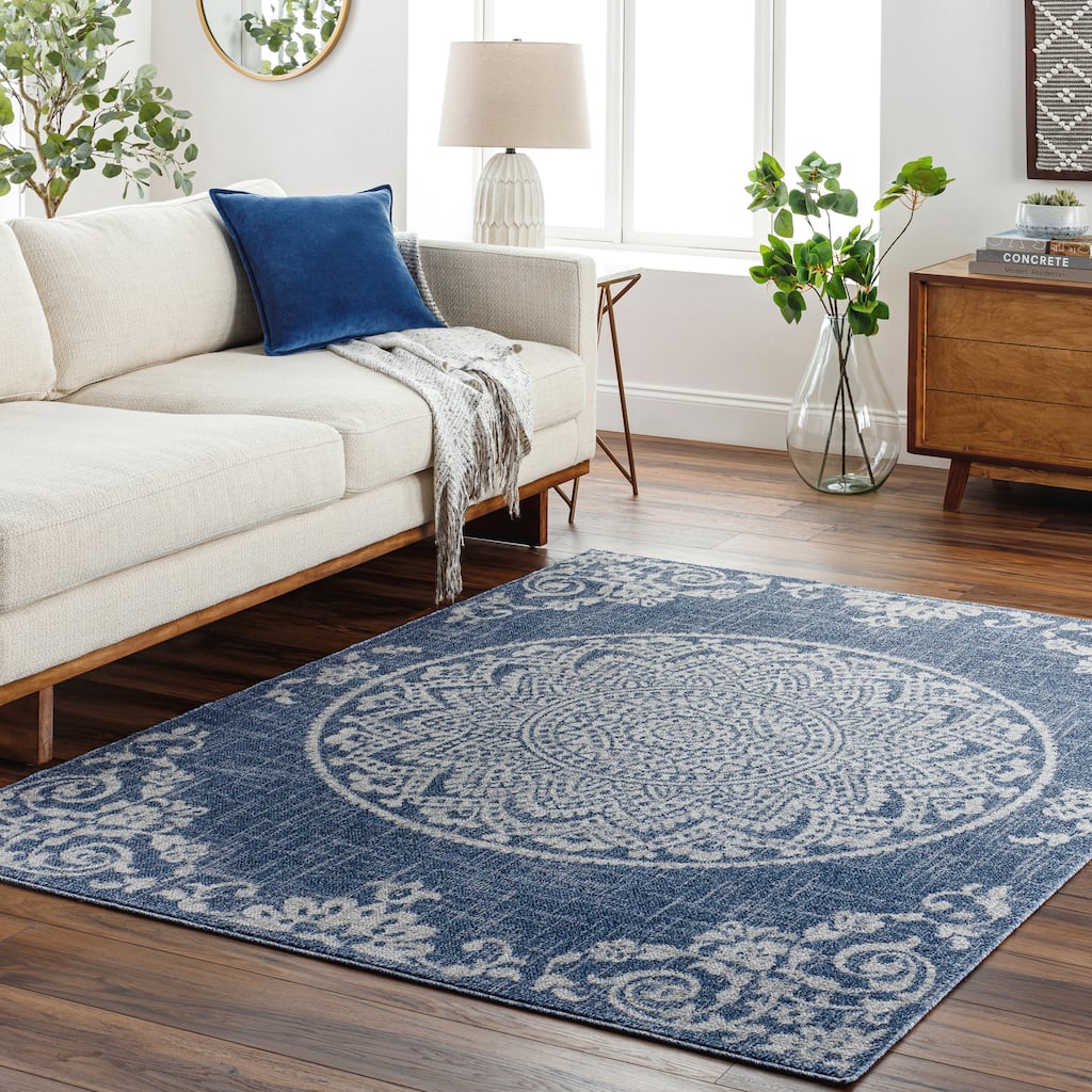 Livabliss Delphi Transitional Mandala Area Rug